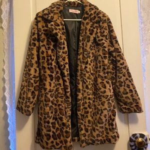 Long Leopard Fur Coat